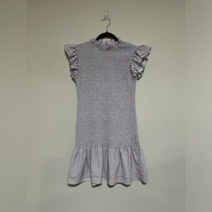 French Connection Elao Verona Crepe Smocked Mini Dress Size Small Floral